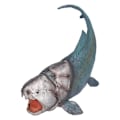 Miniatyrbillede 1 af 8: Simuleret falsk fiskemodel kunstig naturtro Jurassic periode Zhengs fiskemodel til børnBlå