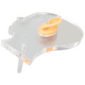 Miniatyrbild 2 av 8: Öronmodell Simulering mjuk silikon Professionell mould med akrylstativ för hörapparatörhängen