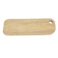 Skärbräda i trä med hängande hål, skärbräda för bröd, pizza, grönsaker, frukt, ost, servering, zebraträ, rektangulär L