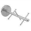 Miniatyrbillede 6 af 8: Rustfrit stål krusstativ Træform Opbevaring Tekopholder Organizer