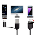 Miniatyrbillede 3 af 4: USB Endoskop til Android Telefon, Computer, 7 mm Boreskop Inspektion Slange Kamera Vandtæt med 6 LED Lys