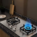 Miniatyrbilde 3 av 5: Gasskomfyrknott - Sett med 4 universelle 6mm metallknotter for ovn og komfyr