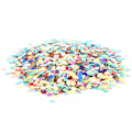 Miniatyrbillede 1 af 8: Konfetti Blomsterformet Glitter Sequin Farvefest Bryllup Drys Dekoration Tilbehør (0,7 cm Fembladede Blomster)