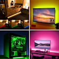 Miniatyrbillede 4 af 5: USB LED Strip Lys, 16 Farver RGB 5050 Lys, 24-tasters Infrarød Fjernbetjening, Sikker og Berøringsvenlig, DIY Indendørs Dekoration, TV Baggrundsbelysning