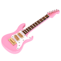 Miniatyrbilde 5 av 8: Gitardekorasjon Miniatyrpynt Mini Musikk Instrument Modell Gave Rosa 10cm