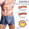 Miniatyrbilde 4 av 4: Energy Field Therapy Herreundertøysett (3stk) 4XL Mørkerød