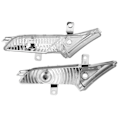 Miniatyrbillede 7 af 8: Par af forreste skærm sidemarkering lysdæksel 95563103501 passer til Porsche Cayenne 08‑10