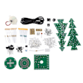 Miniatyrbilde 1 av 8: Elektronisk juletre fargerik LED automatisk roterende musikk tre montering sett DIY undervisningssett