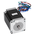 Miniatyrbillede 6 af 8: 57 Steppermotor 4 ledning 1,8NM 1,8° vinkel Lavstøjsmaskintransmissionsdele 24V 3A 72W57HS7630B4 Dobbeltaksel