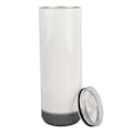 Miniatyrbild 3 av 8: Sublimering Tumblers 20oz Raka Avtagbara Bluetooth Högtalare Tumblers Bärbar Isolerad Musikkoppa Grå Botten