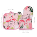 Miniatyrbild 2 av 7: Flamingo Tjocknande Bakning Hit Resistenta Handskar Pads för Ugn Mikrovågsugn Isolering Matta Kök Matlagning Tillbehör