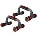 Miniatyrbillede 2 af 8: 2 stk. Orange H-formede push-up-stativer - greb til push-ups - fitnessudstyr til hjemmet - indendørs sportsudstyr