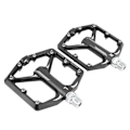 Miniatyrbillede 7 af 8: LeBycle cykelpedal, skridsikker fodplade, universel, letvægts CNC-aluminiumlegering, cykeltilbehør, sort