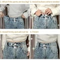 Miniatyrbilde 4 av 5: Erstatningsknapper for bukser, Avtakbare knapper, Jeansknapper, 12 stk Justerbare jeansknapper, Metallbukseknapper, For DIY-reparasjon av jeans, P