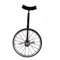 Miniatyrbillede 4 af 8: Mini unicykel model i høj simulation holdbar robust legering udsøgt design bred anvendelighed mini unicykel ornament