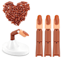 Miniatyrbilde 1 av 5: Fleksibel Fake Negle Mannequin Fingre for Neglekunst Trening - DIY Manikyr Øvingsverktøy