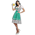 Pikkukuva 1 / 5: Perinteinen saksalainen ruudullinen Dirndl-mekko Oktoberfestin asu naisille Vihreä 4XL