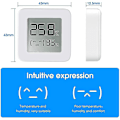 Miniatyrbild 5 av 5: Bluetooth Termometer Hygrometer, Mini Digital Termometer Hög Noggrannhet