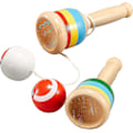 Miniatyrbilde 2 av 5: 2-delt Jack Games Paddle Ball String Cup og Ball Games Mini Wood Catch Cup, Hånd-øye Koordinat Ball Catch Cup ZD.16
