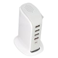 Miniatyrbillede 6 af 8: Telefonopladningsstativ Adapter USB Opladsningsstation Multi Port Opladsningstårn Stativ Hurtig Oplading til Mobiltelefon EU Stik
