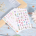 Pikkukuva 3 / 8: 8 kpl Nail Art Tarra Itseliimautuva kynsien koristelu DIY manikyyritarratyökalu