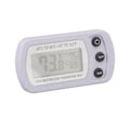 Miniatyrbillede 7 af 8: Køleskabs termometer hukommelsesfunktion ABS krop hvid °C °F skiftet lille kompakt digital fryser termometer med krog