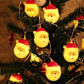 Miniatyrbilde 1 av 5: LED Lyslenke med Julenisse, 3M 20 LED Juledekorasjonslys, Julenisselys for Hjem, Jul, Hage, Rom og Dekor