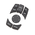 Miniatyrbild 5 av 8: 6PCS Centrala Multimedia-knappar Utsökt Yta Slät Touch Control Knob Button Cover Passar för 1 3 5 6 Serie Matt Svart