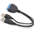 Miniatyrbilde 5 av 8: SATA til USB 3.0 adapterkabel støtter HDD 2,5 tommers SSD seriell port Harddisk Data Easy Drive Line