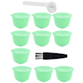 Miniatyrbild 4 av 8: Kaffekapselset i rostfritt stål för DOLCE GUSTO-kaffemaskin (grön, 10 kapslar, 1 sked, 1 borste)