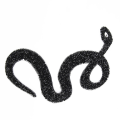 Miniatyrbilde 4 av 8: Snake Formede Rhinestones Trim Ribbon Mesh Wrap Roll DIY Klærtilbehør Applikasjon (svart)