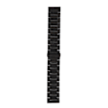 Miniatyrbillede 1 af 8: Rustfrit stål Quick Release Urrem Udskiftning af urrem 24MM Sort