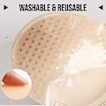 Miniatyrbillede 3 af 3: Usynlig selvklæbende push-up stropløs bh til kvinder M Beige