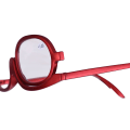 Miniatyrbilde 6 av 8: Forstørr øyesminkebriller Enkeltglass roterende briller Kvinnersminke Essential Tool #1