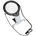 Miniatyrbillede 3 af 8: 26X dobbelt LED-læseforstørrelsesglas håndholdt halsbåret multifunktionsbordarbejdsforstørrelsesglas