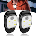 Pikkukuva 1 / 5: Kiinnitettävät juoksulvalot, 2 kpl USB ladattavat 4 valotilaa LED juoksulvalot pieni juoksijoille, hölkkääjille