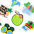 Miniatyrbillede 3 af 5: 8 x Charms til strandtasker Strandtasker Dekoration til håndværk DIY Hulkurv