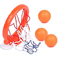 Miniatyrbillede 3 af 4: Mini Basketballkurv, Sjov Basketballkurv til Badeværelset, Badelegetøj Mini Basketball Sugekop Dunker Kompatibel Med Badeværelseslegetøj til Babyer, Babybadekar, Vand