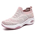 Miniatyrbilde 2 av 5: Pustemateriale Grå Myke Såler Luftpute Casual Sneakers - Størrelse 41