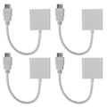 Miniatyrbillede 4 af 8: 4 stk. HDMI han til VGA hun adapterkabel 1080P video high definition bærbar konverter