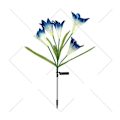 Miniatyrbilde 4 av 5: Solcelled Hageblomsterlys - Multifarget Skiftende LED, Vanntett, 4-pakning