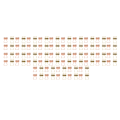 Miniatyrbilde 8 av 8: 100 stk. katteformede gullrose gulljern hule design mini morsomme permklips for dokumenter billetter