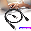 Pikkukuva 6 / 8: USB3.0 - Micro USB -mobiilikovalevyn datakaapeli lisävirtaliitännällä, kaksinkertainen virtalähde C0109 1m