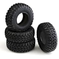 Pikkukuva 4 / 5: 4 KPL 105MM 1.9 Kumirenkaat Pyöränrenkaat 1/10 RC Crawler -autoihin