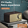 Pikkukuva 2 / 4: FM-radio vastaanotolla, Bluetooth-transistoriradio 5 W:n kaiuttimella