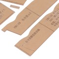 Miniatyrbillede 1 af 8: 8 stk tegnebog akryl skabelon Professionel præcis skæring Klar lang tegnebog mønster skabelon til DIY håndværk
