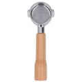 Pikkukuva 1 / 8: Portafilter 51mm 2 korvaa pohjaton kahvakahva ruostumaton teräs Delonghi ECO310 C1 -tyyppiin pyökki