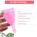 Miniatyrbilde 3 av 8: Menstruasjonskopp med ventil, utflod månekopp, feminin hygiene, silikon, gjenbrukbar menstruasjonskopp