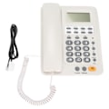 Miniatyrbilde 1 av 8: KXT6009CID stasjonær kablet telefon med fasttelefon med anrops-ID-skjermfunksjon for hjemmekontor (hvit)
