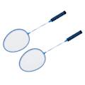 Pikkukuva 8 / 8: Badminton-mailasetti, jaettu ferrometalli ja nailonbadminton-mailat aikuisille, urheiluun, sininen